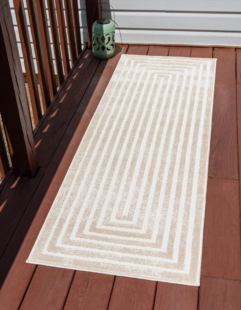 Catalina Cove Outdoor Collection Area Rug - Avalon Runner Beige  lifestyle 52