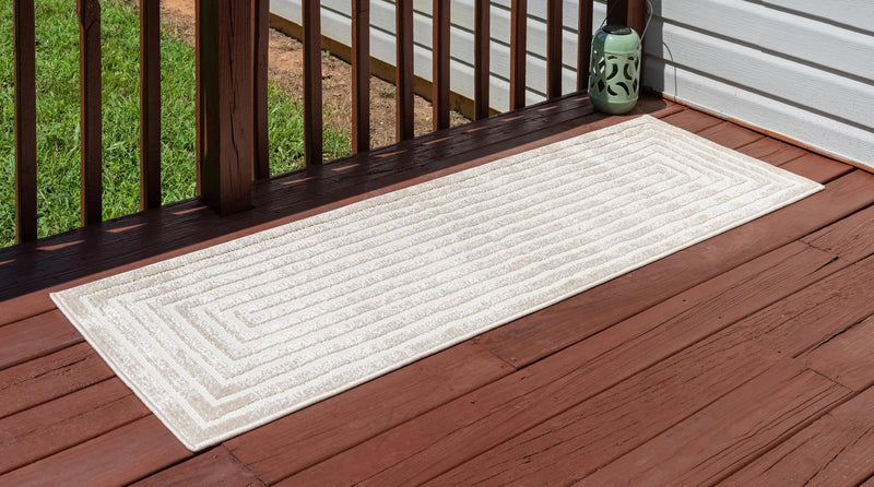 Catalina Cove Outdoor Collection Area Rug - Avalon Runner Beige  lifestyle 60