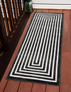 Catalina Cove Outdoor Collection Area Rug - Avalon Runner Black  lifestyle 84