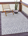 Catalina Cove Outdoor Collection Area Rug -  Laguna Rectangle Gray  lifestyle 8