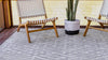 Catalina Cove Outdoor Collection Area Rug -  Laguna Rectangle Gray  lifestyle 16