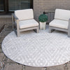 Catalina Cove Outdoor Collection Area Rug -  Laguna Round Gray  lifestyle 49