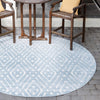 Catalina Cove Outdoor Collection Area Rug -  Laguna Round Light Blue  lifestyle 51