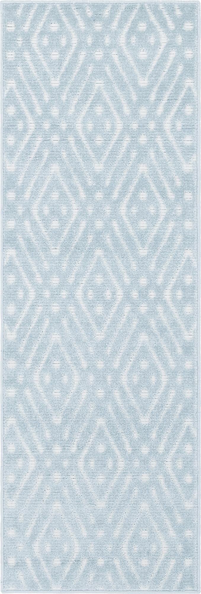 Catalina Cove Outdoor Collection Area Rug -  Laguna Runner Light Blue  lifestyle 44