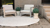 Catalina Cove Outdoor Collection Area Rug -  Laguna Round Beige  lifestyle 51