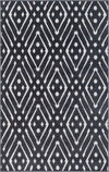 Catalina Cove Outdoor Collection Area Rug -  Laguna Rectangle Black  lifestyle 3