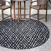 Catalina Cove Outdoor Collection Area Rug -  Laguna Round Black  lifestyle 52