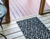 Catalina Cove Outdoor Collection Area Rug -  Laguna Runner Black  lifestyle 76