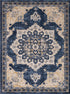 Eden Oasis Collection Area Rug -  Tranquility (Navy Blue)