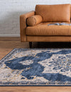 Eden Oasis Collection Area Rug -  Tranquility (Navy Blue) Rectangle Navy Blue  lifestyle 5