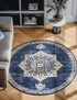 Eden Oasis Collection Area Rug -  Tranquility (Navy Blue)