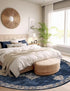 Eden Oasis Collection Area Rug -  Tranquility (Navy Blue)