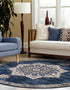 Eden Oasis Collection Area Rug -  Tranquility (Navy Blue)