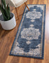 Eden Oasis Collection Area Rug -  Tranquility (Navy Blue)