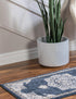 Eden Oasis Collection Area Rug -  Tranquility (Navy Blue)