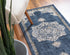 Eden Oasis Collection Area Rug -  Tranquility (Navy Blue)