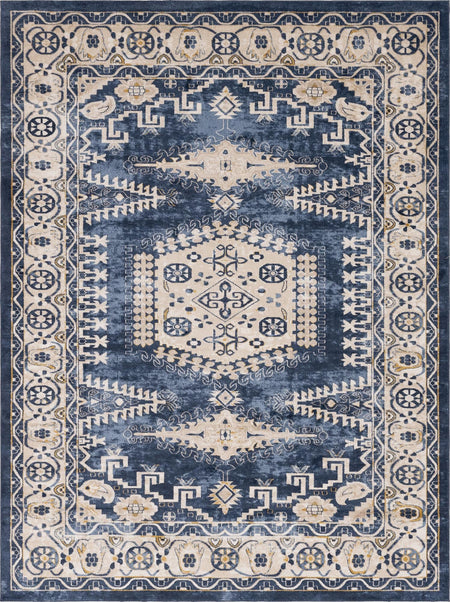 Eden Oasis Collection Area Rug -  Refuge (Dark Blue)