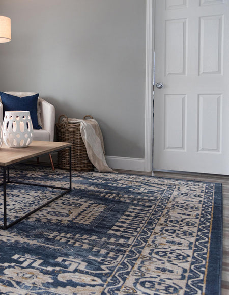 Eden Oasis Collection Area Rug -  Refuge (Dark Blue)