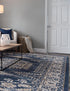 Eden Oasis Collection Area Rug -  Refuge (Dark Blue)