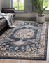 Eden Oasis Collection Area Rug -  Refuge (Dark Blue)