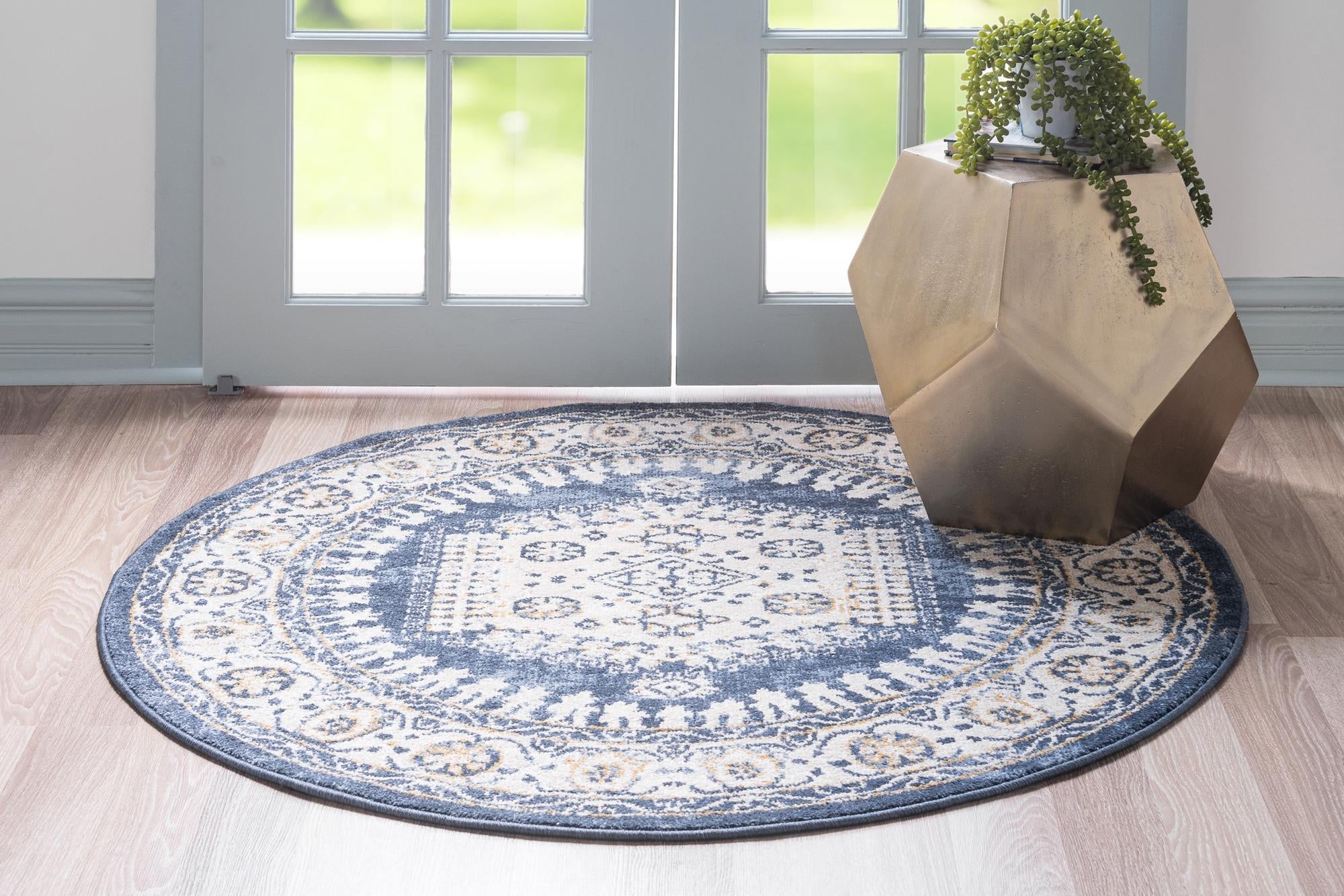 Eden Oasis Collection Area Rug -  Refuge (Dark Blue)