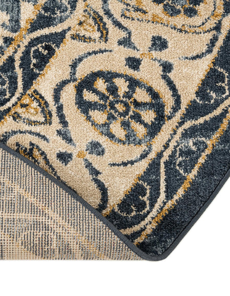 Eden Oasis Collection Area Rug -  Refuge (Dark Blue)