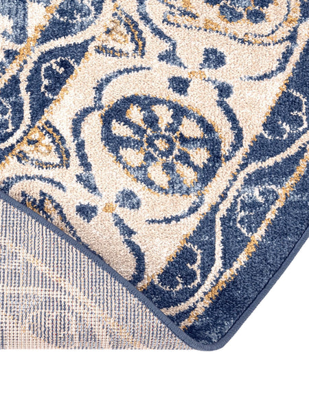 Eden Oasis Collection Area Rug -  Refuge (Dark Blue)