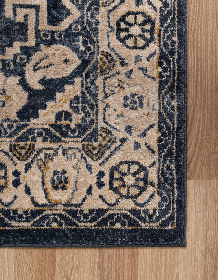 Eden Oasis Collection Area Rug -  Refuge (Dark Blue)