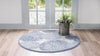 Derbyshire Elegance Collection Area Rug -  Bakewell Round Blue  lifestyle 65