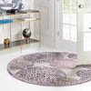 Derbyshire Elegance Collection Area Rug -  Bakewell Round Violet  lifestyle 113