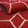 Lattice Garden Collection Area Rug - Arborville (Red) Round Red  lifestyle 10