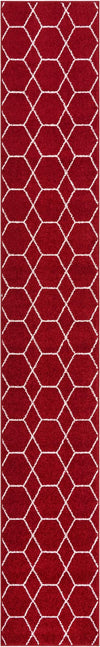 Lattice Garden Collection Area Rug - Arborville (Red) Runner Red Main