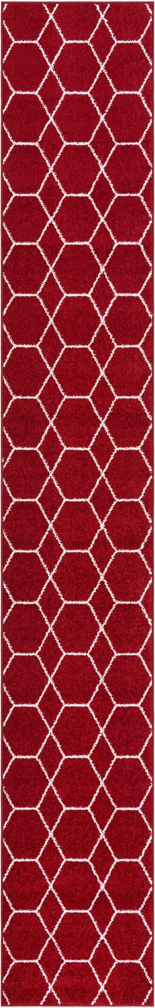 Lattice Garden Collection Area Rug - Arborville (Red) Runner Red Main