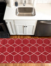 Lattice Garden Collection Area Rug - Arborville (Red) Runner Red  lifestyle 7