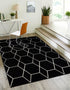 Trellis Mosaic Collection Area Rug - Arborville (Black)