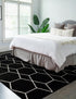 Trellis Mosaic Collection Area Rug - Arborville (Black)