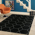 Trellis Mosaic Collection Area Rug - Arborville (Black)