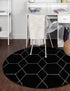 Trellis Mosaic Collection Area Rug - Arborville (Black)