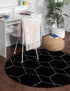 Trellis Mosaic Collection Area Rug - Arborville (Black)