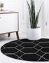 Trellis Mosaic Collection Area Rug - Arborville (Black)