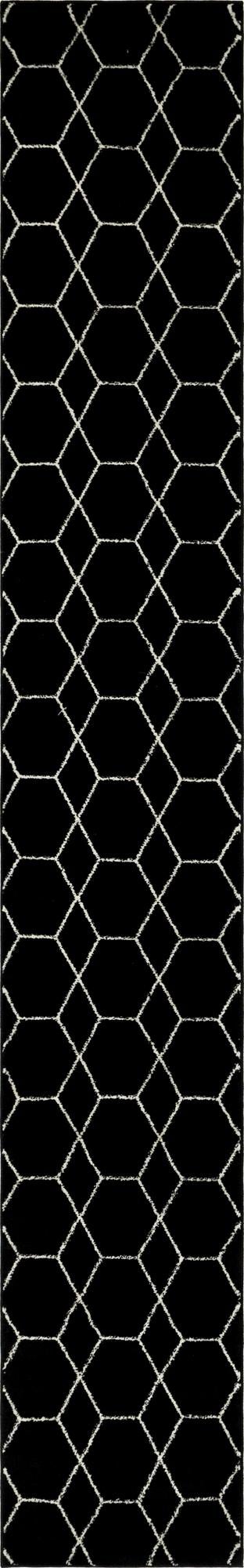 Trellis Mosaic Collection Area Rug - Arborville (Black)