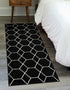 Trellis Mosaic Collection Area Rug - Arborville (Black)