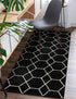 Trellis Mosaic Collection Area Rug - Arborville (Black)