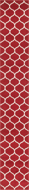 Lattice Garden Collection Area Rug -  Pergolatown (Red) Runner Red Main