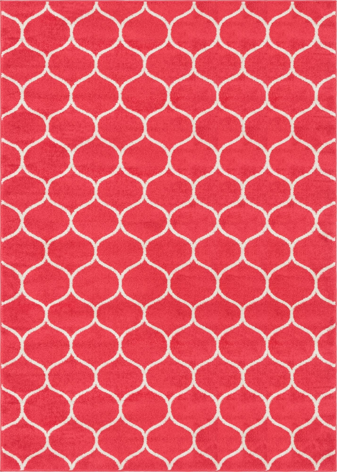 Trellis Mosaic Collection Area Rug -  Pergolatown (Pink)