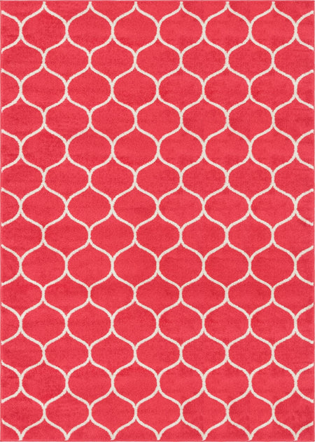 Trellis Mosaic Collection Area Rug -  Pergolatown (Pink)