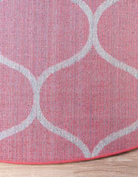 Trellis Mosaic Collection Area Rug -  Pergolatown (Pink)