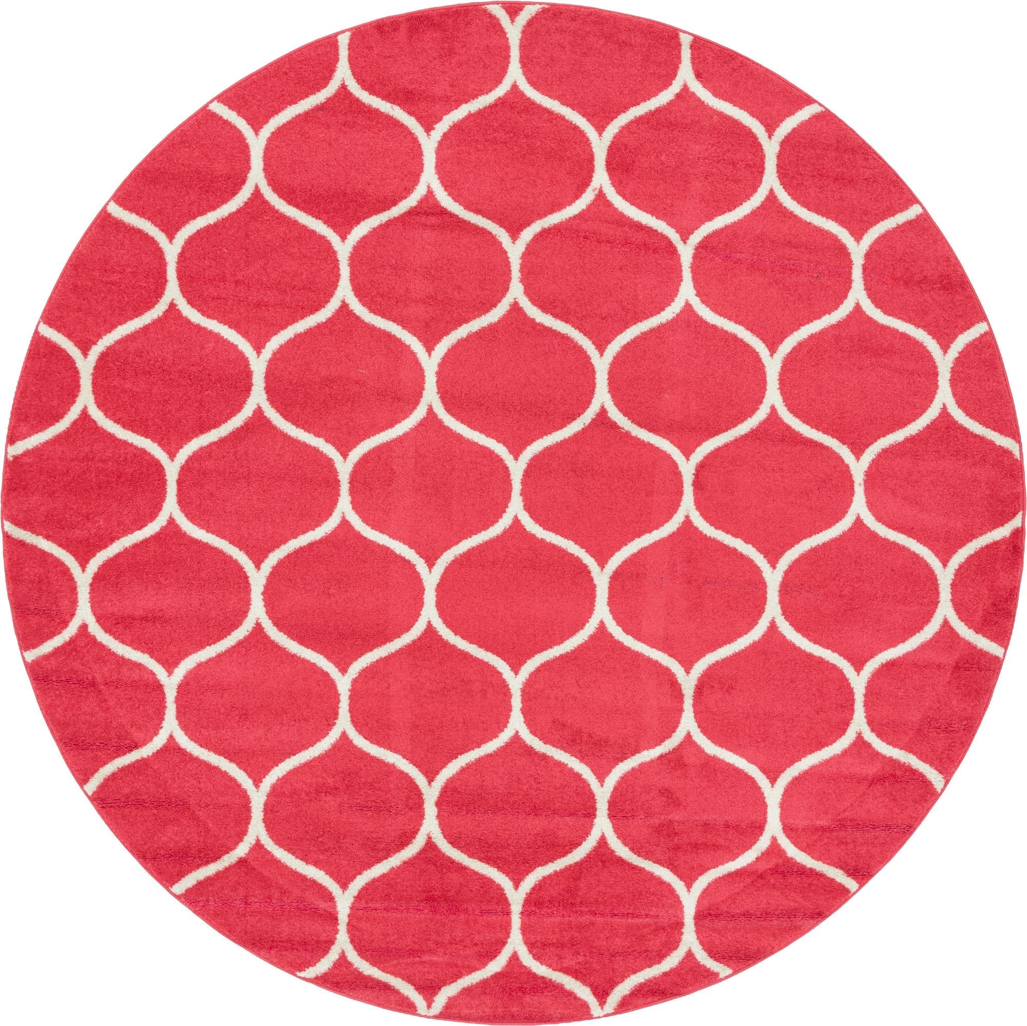 Trellis Mosaic Collection Area Rug -  Pergolatown (Pink)