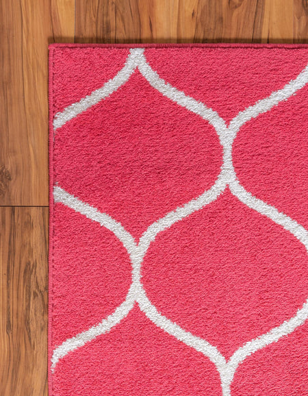 Trellis Mosaic Collection Area Rug -  Pergolatown (Pink)