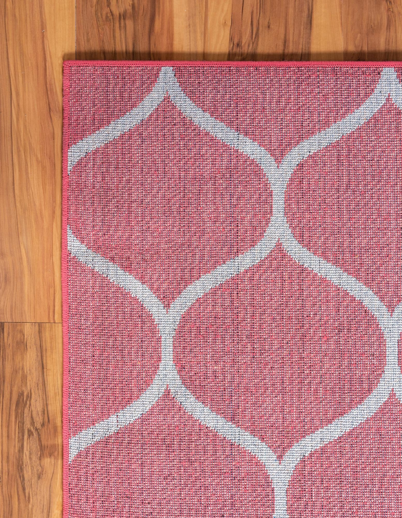 Trellis Mosaic Collection Area Rug -  Pergolatown (Pink)